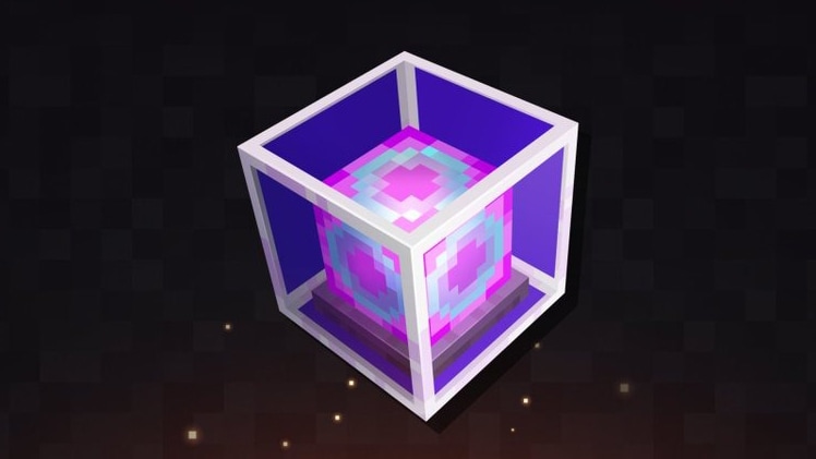 Zrzut ekranu przedstawiający Skażoną Latarnię, artefakt z Minecraft Dungeons.