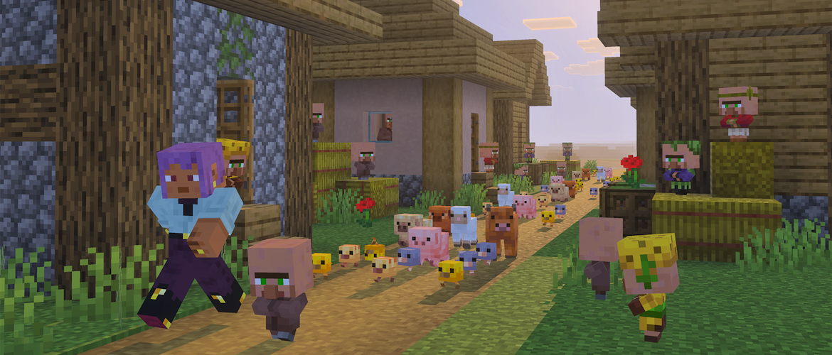 Nagłówek aktualizacji Minecraft Bedrock 26.10: Słodka Inwazja Maluchów