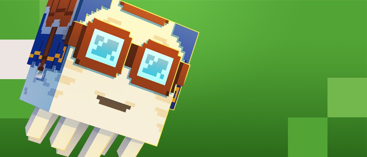 Szczęśliwy Ghast unoszący się nad badlands.